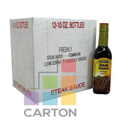 FRESHLY STEAK SAUCE 12*284GM